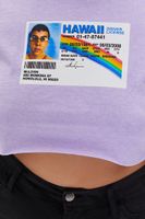 Women's McLovin Graphic T-Shirt in Purple, 1X