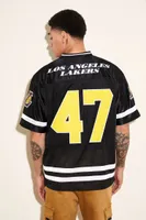 Men Los Angeles Lakers Embroidered Top in Black Small