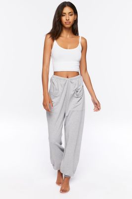 Women's French Terry Lounge Joggers in Heather Grey Small