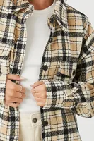 Women's Plaid Button-Front Shacket