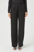 Women's Straight-Leg Trouser Pants in Black Medium