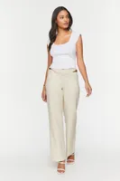 Women's Mid-Rise Cutout Pants Sandshell