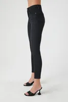 Women's Stretch-Denim Skinny Jeans in Black, 28