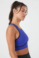 Women's Sculpting Sports Bra in Blue Jewel/Black Small