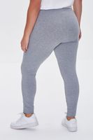 Women's Basic Organically Grown Cotton Leggings in Heather Grey, 0X