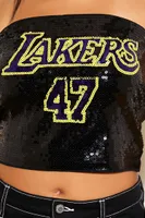 Women's Los Angeles Lakers Sequin Tube Top