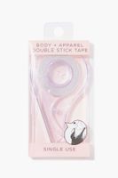 Double-Sided Body & Apparel Tape in White/Clear