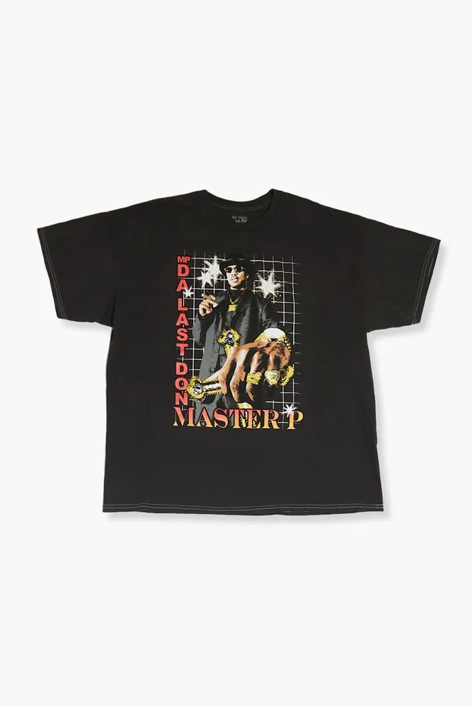 Men Master P Graphic Tee in Black, XXL