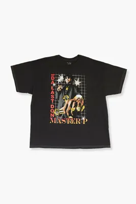 Men Master P Graphic Tee in Black, XL