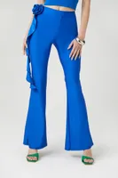 Women's Embellished Flare Leg Pants Royal