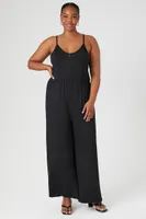 Wide-Leg Cami Jumpsuit