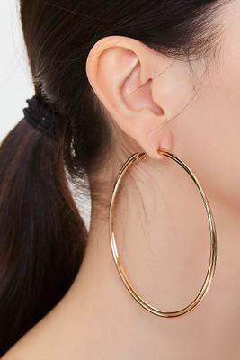 Women's Oversized Hoop Earrings in Gold