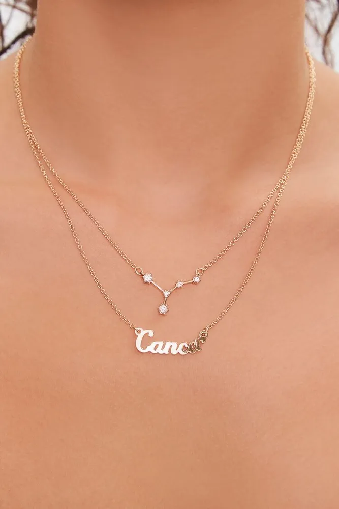Women's Zodiac Pendant Layered Necklace