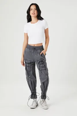 Women's Lace-Up Toggle Joggers Dark