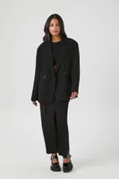 Women's Double-Breasted Blazer in Black, XS