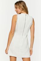 Women's Tweed Sleeveless Mini Dress Ivory