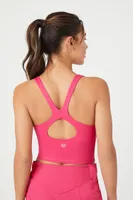 Women's Active Cutout Racerback Tank Top in Hibiscus Large