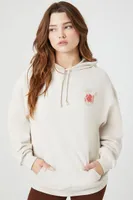 Women's Takoyaki House Graphic Hoodie in Taupe/Taupe Small