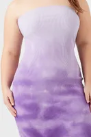 Women's Dip-Dye Tube Bodycon Dress in Orchid, 3X