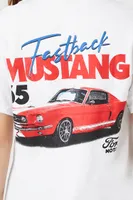 Women's Ford Mustang Graphic T-Shirt in White, M/L