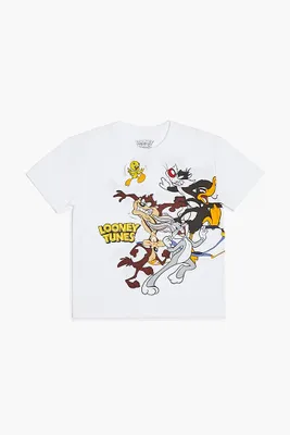 Kids Looney Tunes T-Shirt (Girls + Boys) White,