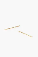 Metal Bobby Pin Set - 25 Pack in Gold