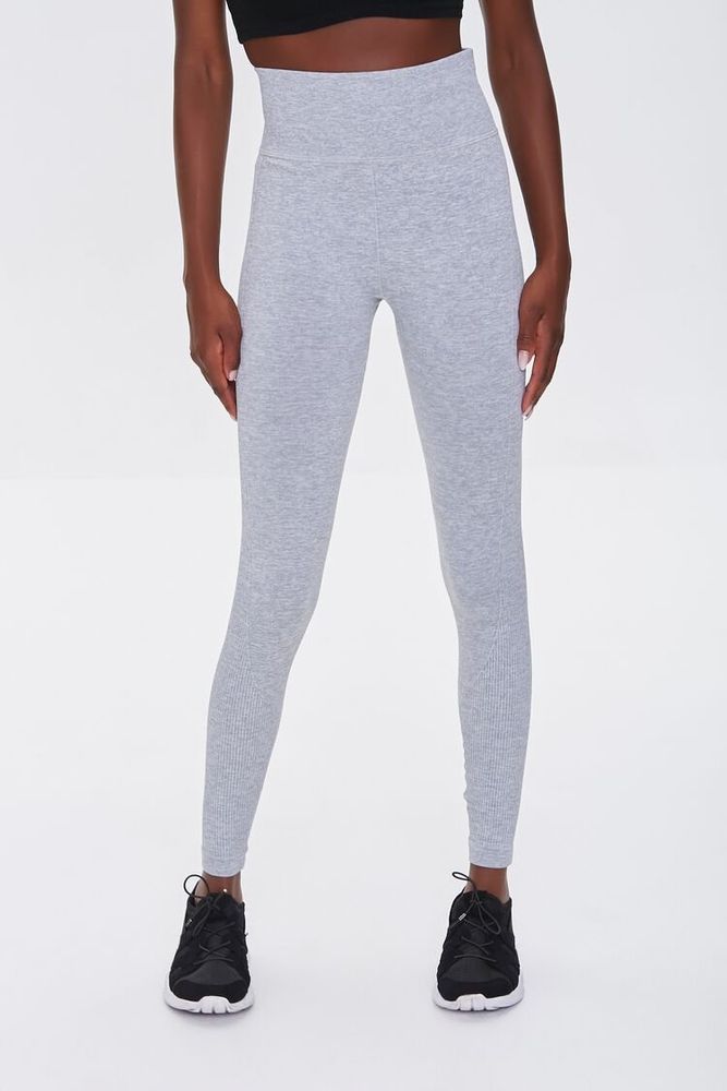 Women's Active Seamless High-Rise Leggings in Heather Grey Large