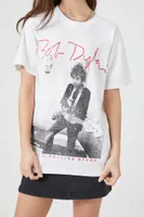 Women's Prince Peter Bob Dylan Graphic T-Shirt in White Small