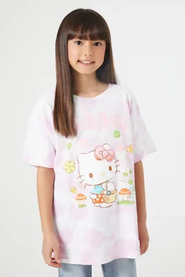Girls Hello Kitty Graphic T-Shirt (Kids) in Pink, 7/8