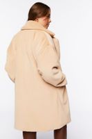 Women's Faux Fur Coat in Tan, 0X