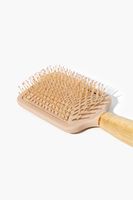 Wooden Ball-Tip Hair Brush in Nude