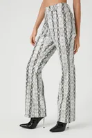 Women's Faux Leather Snake Print Pants