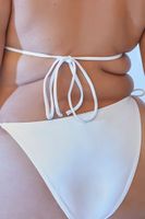 Women's FUBU Bikini Bottoms in White, 0X