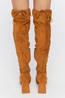 Women's Faux Suede Over-the-Knee Boots in Tan, 6.5