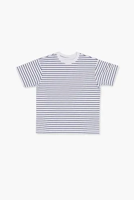 Girls Striped Short-Sleeve T-Shirt (Kids) in Blue, 9/10