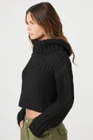 Women's Cropped Turtleneck Sweater