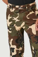 Men Twill Camo Utility Pants in Olive, 32