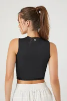 Women's Active 21 Graphic Crop Top in Black Medium