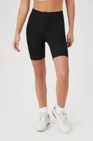 Women's Ribbed Knit Biker Shorts