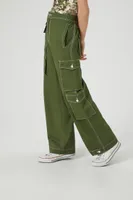 Women's Twill High-Rise Cargo Pants