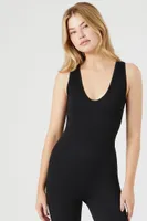 Women's Seamless Sleeveless Jumpsuit in Black Medium