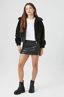 Women's Plush Zip-Up Jacket Medium