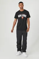 Men New York Apple Graphic Tee in Black, XXL