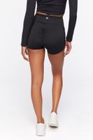 Women's Active Ruched-Bum Biker Shorts in Black Small