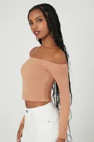 Women's Contour Off-the-Shoulder Crop Top