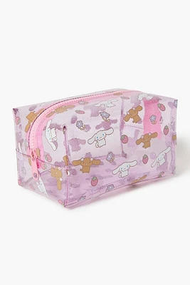 Cinnamoroll Glitter Jelly Makeup Bag in Clear