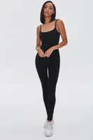 Women's Fitted Cami Jumpsuit in Black Large