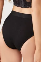 Women's Seamless Bikini Panties in Black Medium