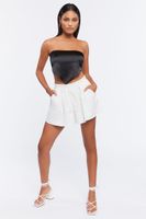 Women's Flare Pocket Shorts in White Medium