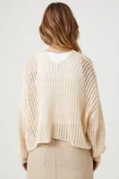 Women's Crochet Cardigan Sweater Vanilla